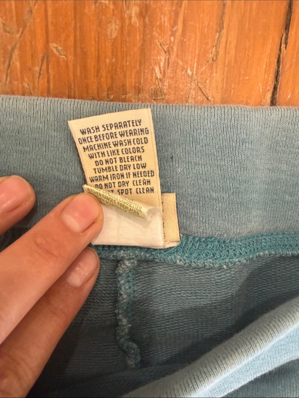 L.L. Bean Blue Capri Sweatpants Size Medium 100% cotton - Picture 3 of 10